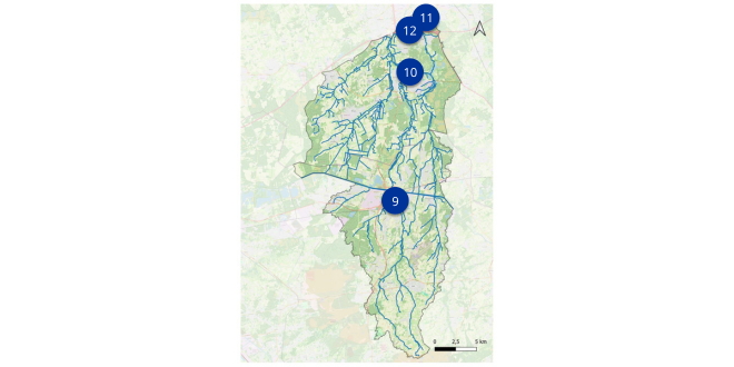 Overzicht locaties acties bebouwd gebied