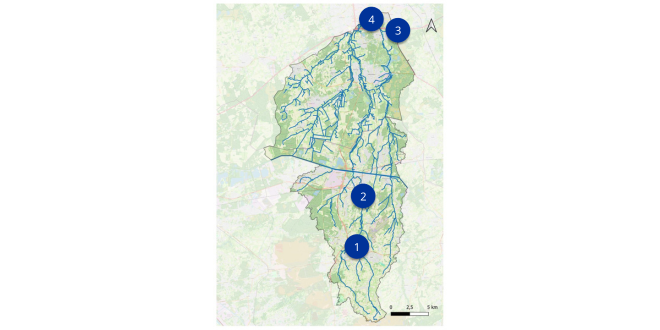 Overzicht locaties acties waterlopen