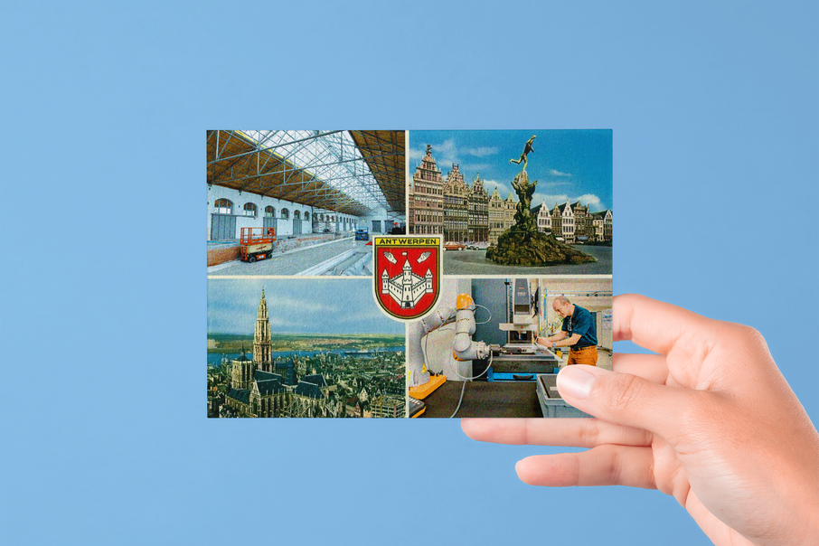 Kaartje Antwerpen Mockup