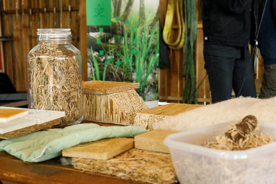 Een impressie van lokale en natuurlijke materialen.
