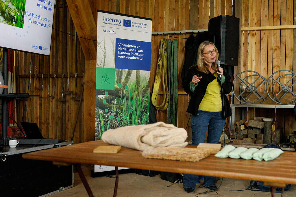 Een impressie van de presentatie van Hilde Vanwildemeersch.