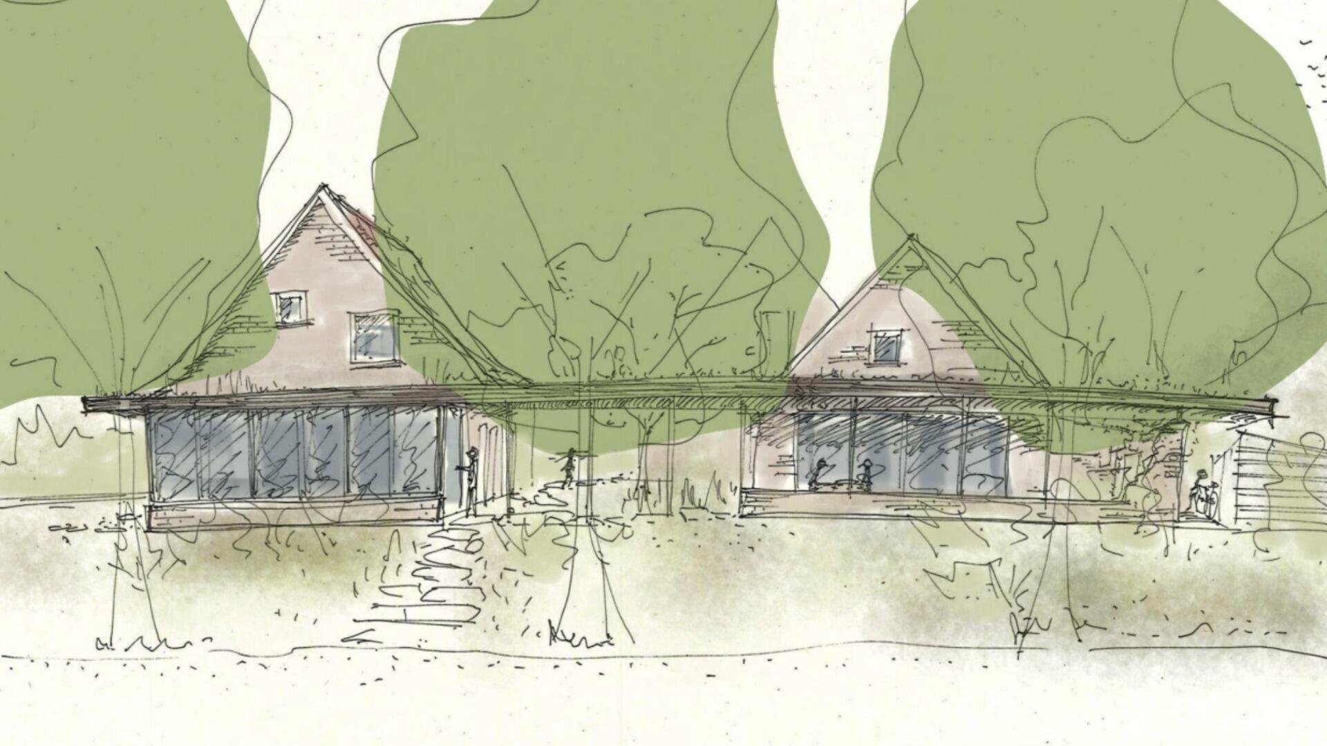 Een render van het project KiemKracht.