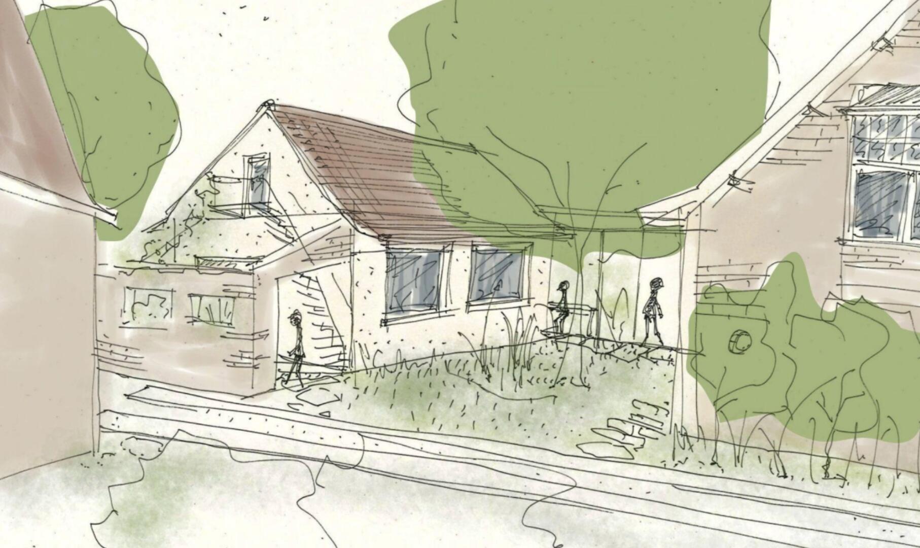 Een render van het project KiemKracht.