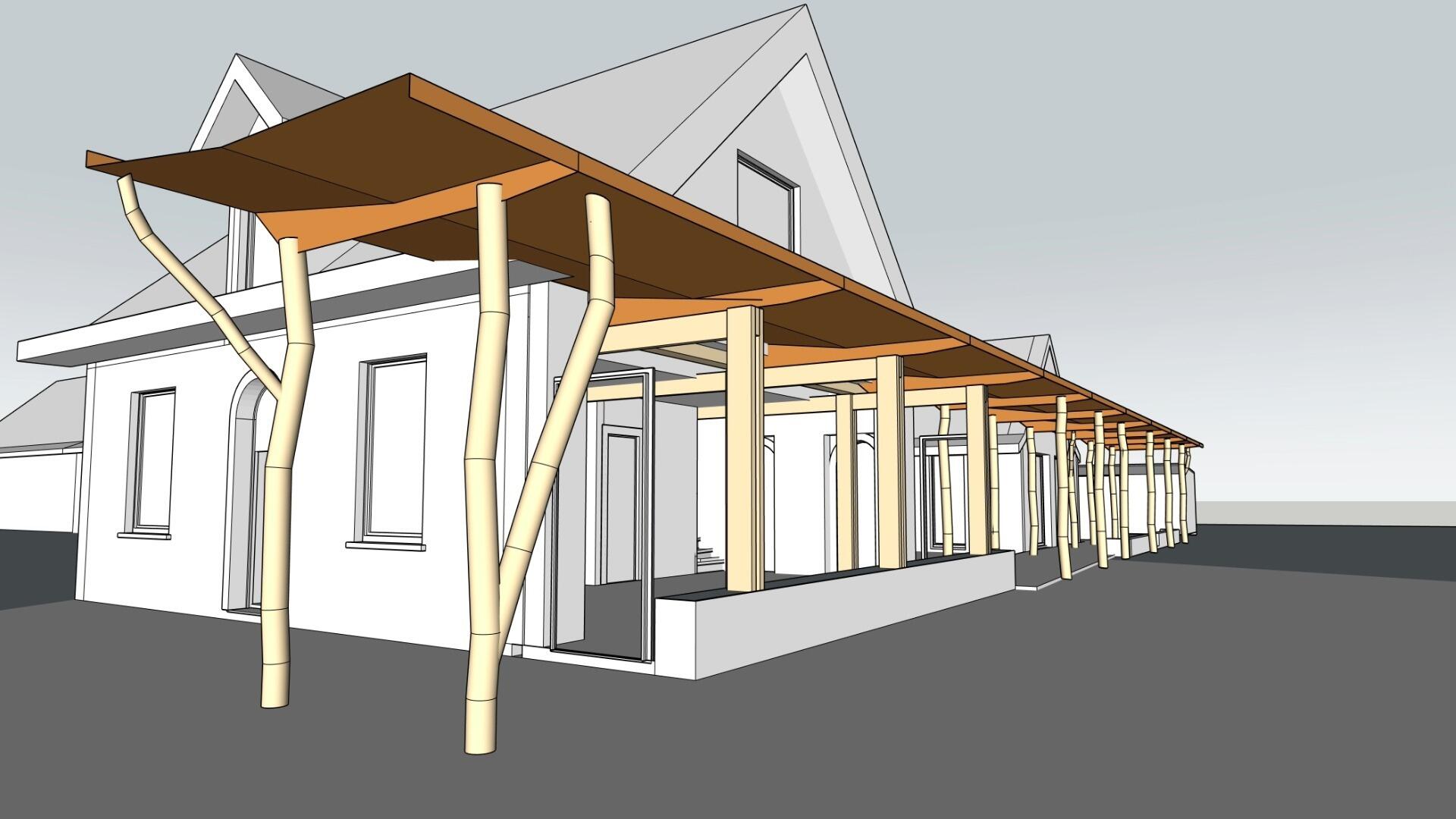 Een render van het project KiemKracht.