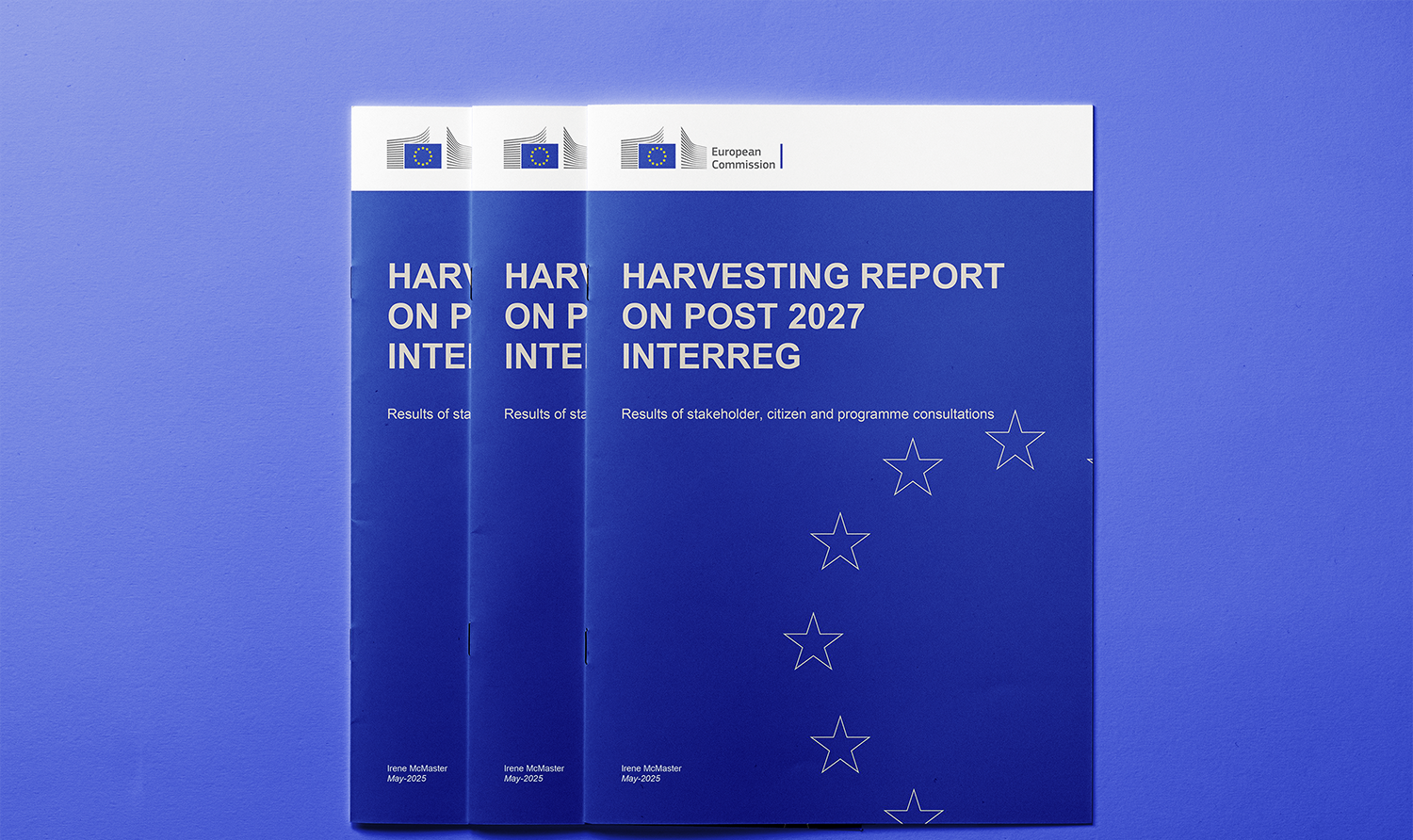 Mock-up van het Harvesting report